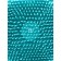 Brush for washing and massage of animals, with a container for shampoo, turquoise