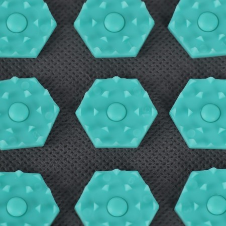 Iplikator-river, the basis of Spanbond, 40 modules, 14 × 32 cm, dark gray/turquoise color-2