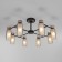 Amado chandelier, 8x15W E14, black color, antique bronze