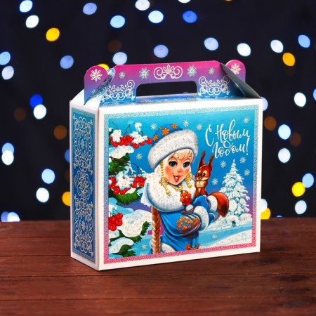 Gift box "Happy New Year!" 17.3 x 6.5 x 15 cm