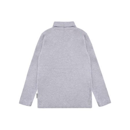 Turtleneck for girls, height 122 cm, color gray melange-2