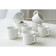 Ceramic "Swallows" white mug, 260 ml, white color
