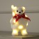 LED figure "Bear with a staff" 9 × 15 × 6 cm, phlock, batteries CR2032x2 (not in the kit), glow warm white
