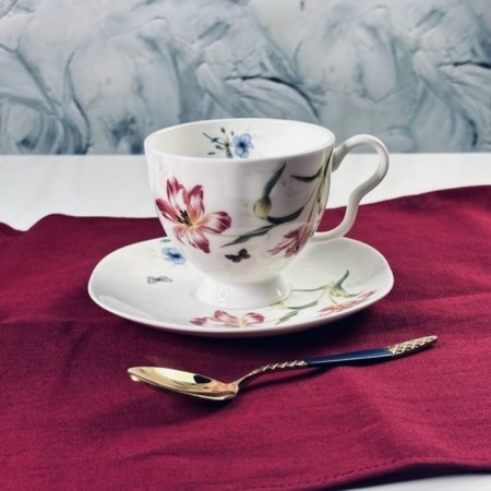 Tea set of Lenardi Flowers, 240 ml, 12 items