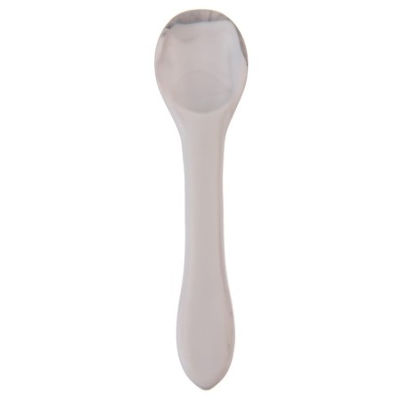 Spoon for nursery for feeding silicone, white color-2