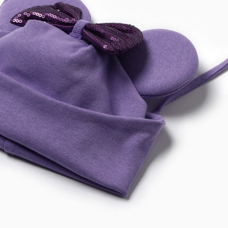 Hat children's mouse, lilac color, size 50-54-2