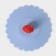 Silicon-shaped lid “Strawberry”, d = 11 cm, blue color