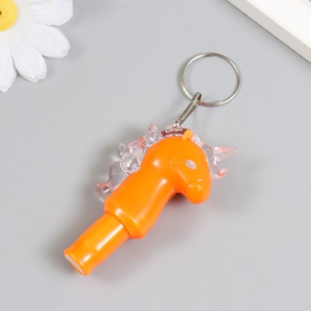 Light light on the ring+whistle "Sea Horse" flashes mix 7x1.5x4 cm-2