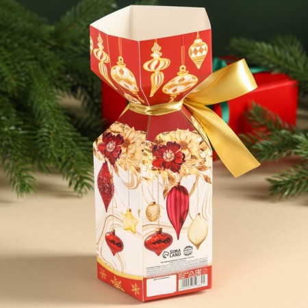 New Year! Black tea "Fabulous happiness" in the box of candy, 100 g.-4