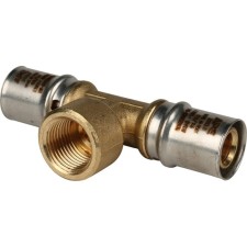 Тройник-пресс STOUT SFP-0007-001220, d=20 х 1/2" х 20 мм, внутренняя резьба, латунь