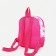 Baby backpack on lightning, external pocket, pink color