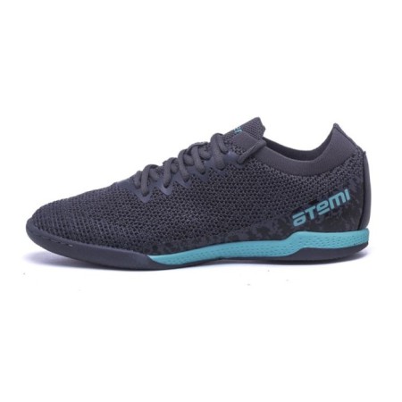 Beats football ATEMI SBA-003 Indoor, gray/turquoise, size 40-4