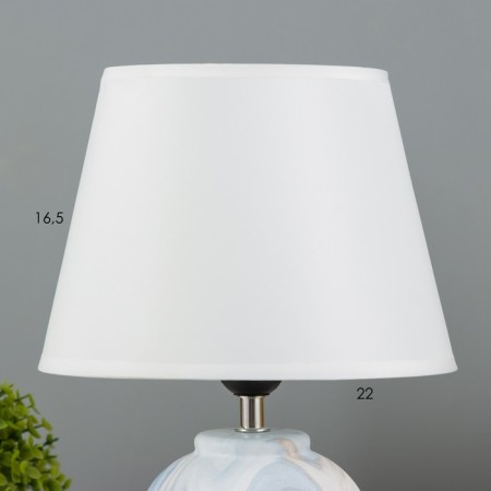 Cristel table lamp E27 40W white and white 22.5x22.5x32.5 cm Risalux-2