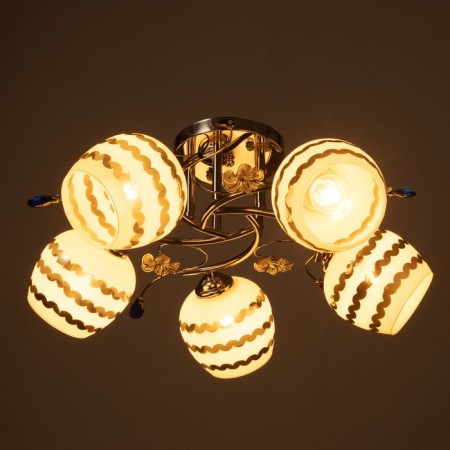 Vivian chandelier 5x40W E27 Chrome Model: 2612358-2