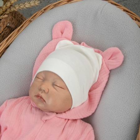 Kinderlitto “Muslin” discharge kit, 4 items, height 50-56 cm, bright pink color-5