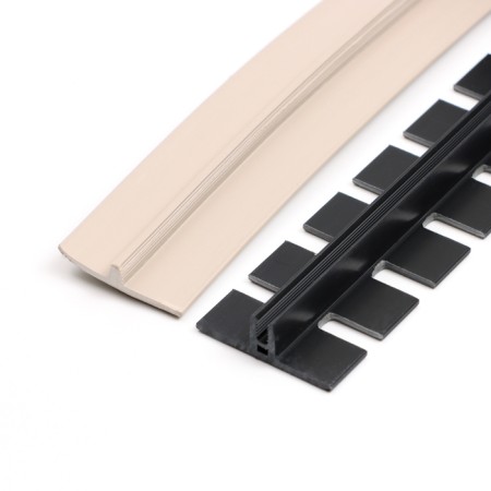Flexible threshold with fastener Smartprofile BR 224 oak craft gray, 3 m-3