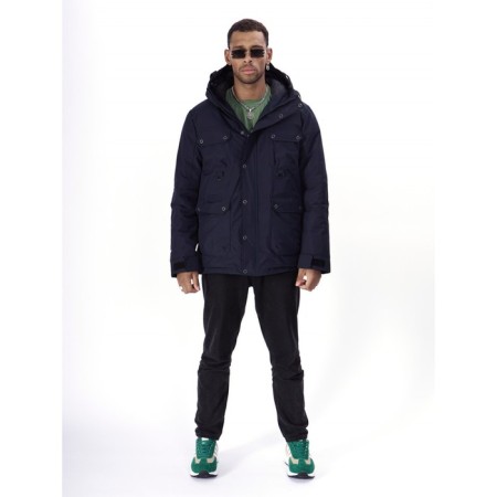 Ski jacket men's, size 56, the color is dark blue-23