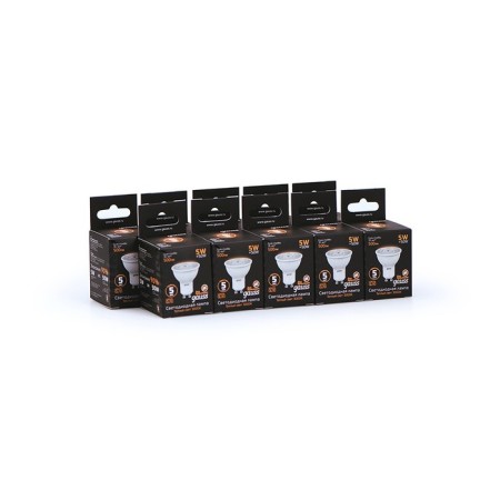 LED LED BLACK 5W MR16 3000K TEPP. Bel. GU10 500LM GAUSS 101506105-6