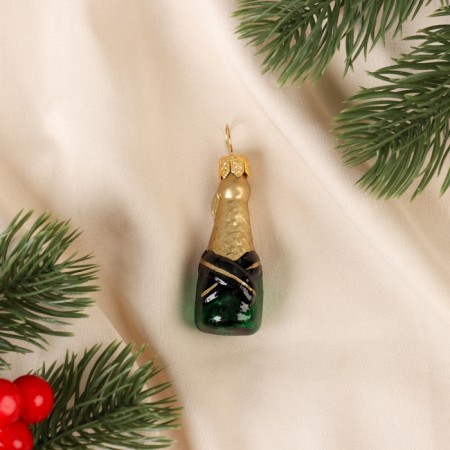 Christmas tree decoration "Champagne", mini series "Sun", in gift packaging, H-6