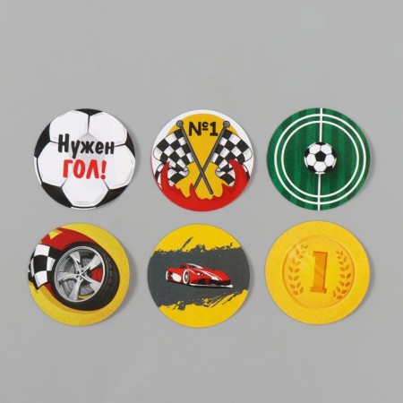 Stick Paper "Football" d = 2.5 cm 252 pcs in roll-5