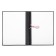 A4 Coursework folder, boumville, scallops/cassation, without paper, black color (capacity up to 300 sheets)