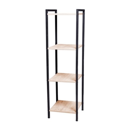 Metal rack "Energy Loft", 120 x 35 x 35 cm, black, oak Santana-4