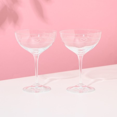 Kate Cream Kitees, 2 pcs, 210 ml, crystal glass