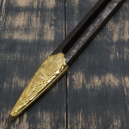 Souvenir sword, handle of David star, blade painting, 86 cm-5
