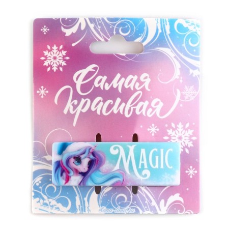 Hair hairpin "Magic", 5.3 x 1.8 cm-1