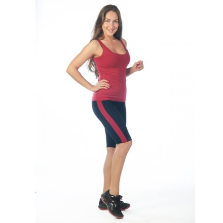 T -shirt female, size 50, burgundy color-1