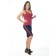 T -shirt female, size 50, burgundy color