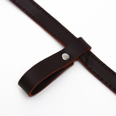 Muzzle of pressed leather adjustable, No. 5, DN 9.3 cm, ohm 32-40 cm, brown-6