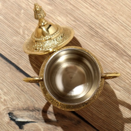 Sugar tower 12x7x15 cm, brass-4