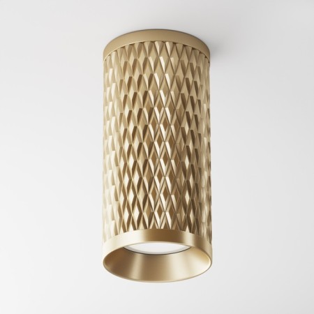 Technical C036CL-01G, 1XGU10, 10W, 6x6x13 cm lamp, gold, gold gold