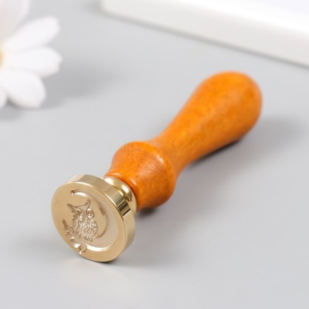 Printing for waxing with a wooden handle "Elevard for a month" 9x2.5x2.5 cm-4