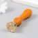 Printing for waxing with a wooden handle "Elevard for a month" 9x2.5x2.5 cm