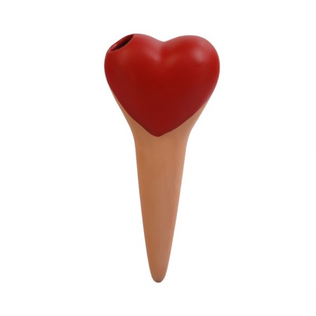 The irrigator "heart", 14 × 4.6cm, color mix, set 4 pcs.-3