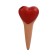 The irrigator "heart", 14 × 4.6cm, color mix, set 4 pcs.