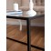 Table Journal loft with glass, 941x488x488, black muar/glass colorless