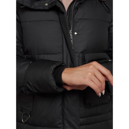 Coat insulated winter female, size 46, black color-17