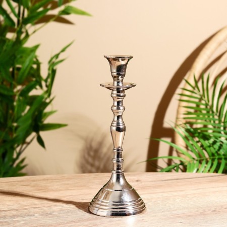 Aluminum "Antiquity" for 1 candle 9x9x23 cm-1