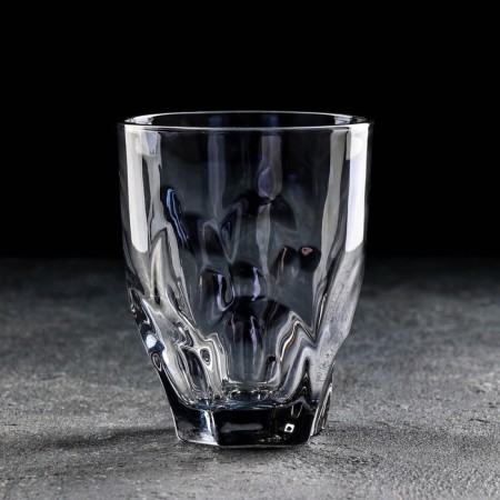 Glass glass "Lava", 325 ml, color gray color