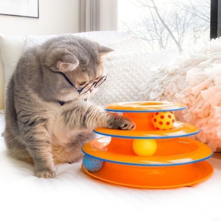 Petstags "Track" toy for cats 3 floors-2