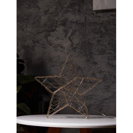 Figure Light "Zvezda", 30x30x5 cm, 30 LED, AAX3 batteries (not in set.), Glows warm white-1