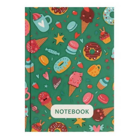 Notepad A6, 40 sheets in the Candy Notebook cage, solid cover, glossy lamination, offset block