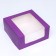 Confectionery packaging with a window, lilac, 21 x 21 x 10 cm