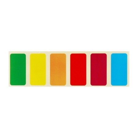 A5, Calligrata Top Deluxe, 6 departments, 500 μm, on a button, white with color separators-10