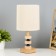 Araz table lamp E27 40W light wood 16x16x36 cm Risalux