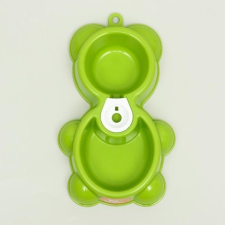 Double "Bear" for a bottle, 24.5 x 19 x 4 cm, green