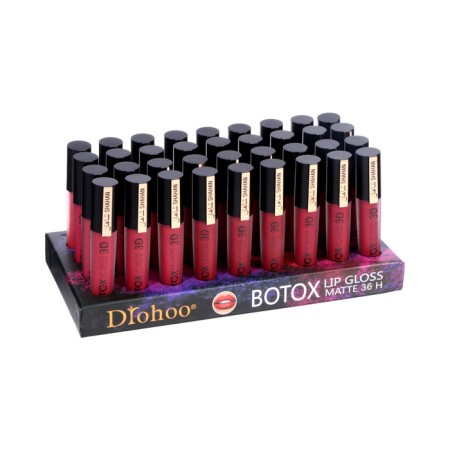 Lip gloss matte, waterproof, tinted mix